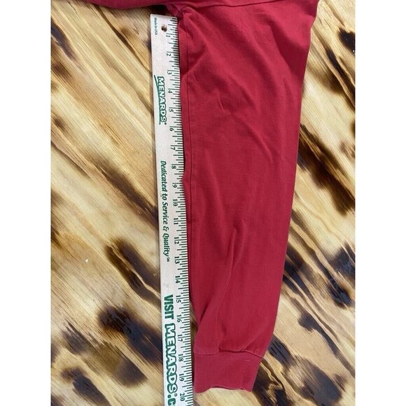 Eddie Bauer Long Sleeve Graphic‎ T-Shirt Mens Red Size Medium Preppy Casual - Picture 13 of 15